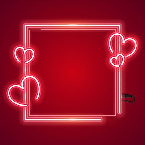 Neon Banner, Neon Frame, New Instagram Logo, Neon Light Wallpaper, Love Frame, Heart Neon, Instagram Photo Frame, Neon Backgrounds, Birthday Post Instagram