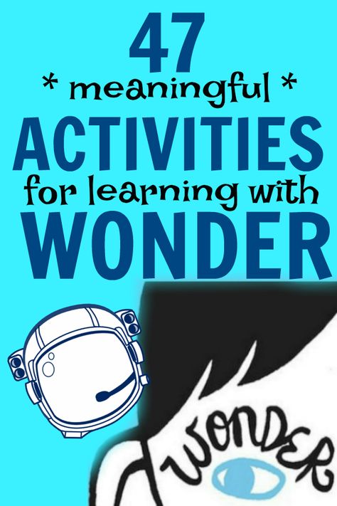 Movie Lesson Plans, Movie Activities, Teaching Wonder, Wonder Novel, Wonder Activities, Wonder Movie, Book Club Activities, Kindness Lessons, Novel Activities