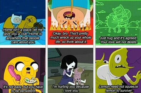 Adventure Time Quotes Hangover Quotes, Cartoon Theories, Adventure Time Cakes, Adventure Time Quotes, Marceline The Vampire Queen, Finn The Human, Jake The Dogs, Senior Quotes, Faith In Humanity Restored