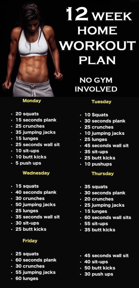 And Leg raises and Russian twists Week Home Workout Plan, Cardiovascular Fitness, Home Workout Plan, Motivasi Diet, Household Objects, No Gym, Trening Fitness, Workout Plan For Women, Workout Program