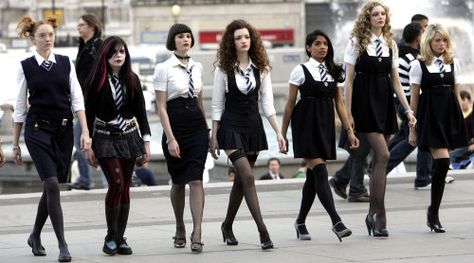 St Trinians St Trinians, School Dress Code, Teen Witch, Boys Uniforms, University Of Cambridge, Celebrity Trends, School Dresses, School Uniforms, Movie Review