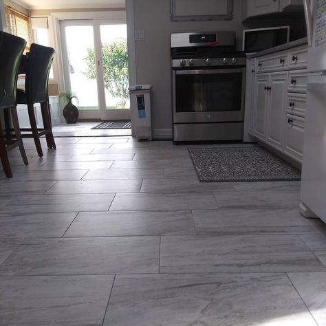 Long Tiles Kitchen Floor, Condo Floor Tiles, Tiled Floors Kitchen, Modern Kitchen Tiles Floor, 12x24 Floor Tile Patterns Kitchen, Small Kitchen Flooring Ideas Tile, White Kitchen Floor Tile Ideas, Gray Kitchen Flooring Ideas Laminate, Grey Kitchen Flooring Ideas Laminate