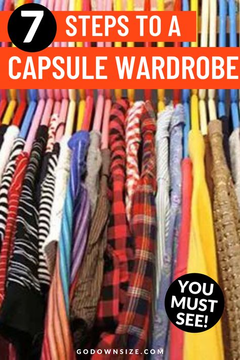 We've got 7 super easy steps to help you know exactly how to downsize your wardrobe by creating a capsule wardrobe. Simplify your closet, your small living space, and even your life by getting organized and downsizing! Downsize Wardrobe, Downsizing House, Downsizing Tips, Small Space Hacks, Mini Apartments, Organizational Hacks, Tiny Living Space, Multipurpose Furniture, Small Wardrobe