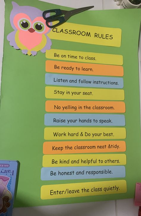 Teacher Encouragement Quotes, Teacher Encouragement, School Art Activities, Rules Poster, Classroom Rules Poster, Classroom Charts, English Activities For Kids, Class Rules, Elementary Classroom Decor