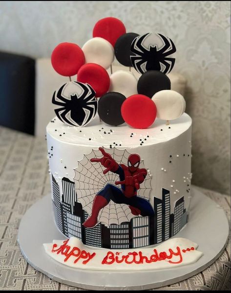 Spiderman Cake Designs For Kids, Spider Man Cake Ideas, Birthday Cake Spiderman, Pastel Spiderman, Avengers Themed Cakes, Spiderman Cakes, Ocean Birthday Cakes, Cake Spiderman, Spider Man Cake