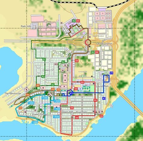 Cities Skylines City Layout, Cities Skylines Road Layout, Cities Skylines Layout Ideas, City Blueprint, City Skylines Game, City Maps Design, City Grid, Nerve Cells, Architecture Blueprints