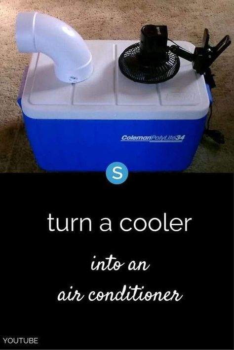 Diy Portable Air Conditioner, Home Made Air Conditioner, Diy Airconditioning, Bucket Air Conditioner, Homemade Ac, Homemade Air Conditioner, Diy Ac, Diy Air Conditioner, Casa Clean