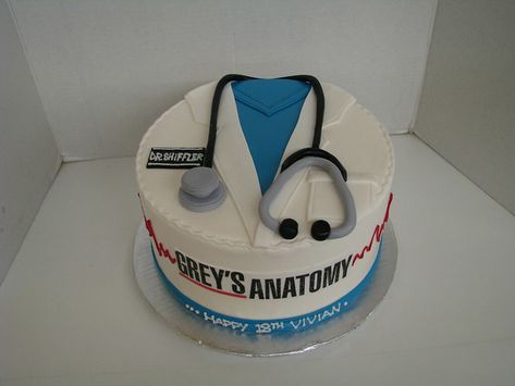 Doctors Coat Cake | Greys Anatomy Cake | Sweet Confections Cakes | Flickr Greys Anatomy Birthday, Greys Anatomy Party, Baking Quotes Funny, Funny Quotes Birthday, Greys Anatomy Gifts, Baking Quotes, Gray's Anatomy, Greys Anatomy Characters, Greys Anatomy Memes