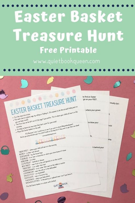 Make Easter extra memorable by sending your kids on a Treasure Hunt to find their Easter Basket with these free printable clues! Easter Basket Treasure Hunt, Easter Basket Treasure Hunt Clues, Easter Basket Hunt Clues Free Printable, Clues To Find Easter Basket, Easter Basket Hunt Clues, Easter Treasure Hunt Clues, Easter Basket Hunt, Easter Scavenger Hunt Clues, Easter Treasure Hunt