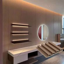 Factory Indoor Decor Wood Plastic Composite Pvc Wpc Coated Cladding Fluted Wall Board Interior Wpc Wall Panel Panels For Walls, Wood Slat Wall, Wall Panel Design, Pvc Wall Panels, Wood Plastic Composite, Oak Panels, Decorative Wall Panels, Pvc Wall, Wood Panel Walls