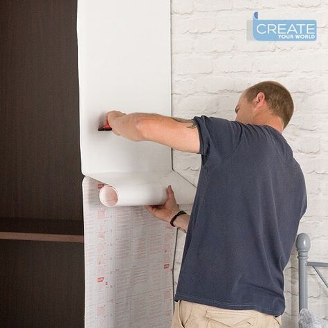 TOP TIP when covering surfaces leave yourself extra vinyl for trimming, you can run down the edge using our craft knife from #dcfix application kit! You get a nice flush finish! 😁👌🏻 #stickybackplastic #vinylwrap #vinylfilm #homedecor #furnituremakeover #furniturevinyl #vinylfurniture #homeideas #diytips #diy Bookshelf Door, Sticky Back Plastic, Dc Fix, Limestone Tile, Vine Wall, Tree Wall Stickers, Household Cleaner, Flower Wall Stickers, Nursery Colors