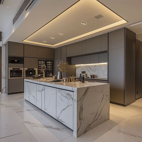 Monochromatic Kitchen, Kitchen Pantry Design, Dream Kitchens Design, Luxury Kitchen Design, Kitchen Island Design, Pantry Design, Kitchen Inspiration Design, Luxury Kitchens, Kitchen Cabinet Design