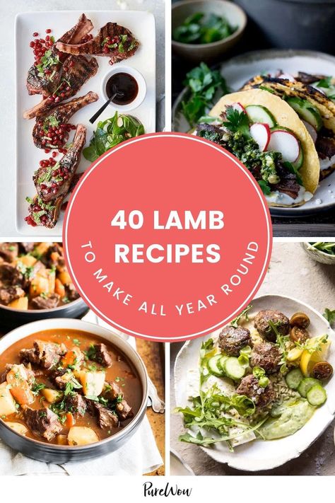 If lamb intimidates you to the point that you never cook it, you?re missing out. Here are 40 lamb recipes to tackle at home, from pizza to gyros. #lamb #recipes #food Gyros Lamb, Best Lamb Recipes, Easy Lamb Recipes, Lamb Roast Recipe, Irish Lamb Stew, Lamb Casserole, Cumin Lamb, Lamb Ragu, Lamb Dinner