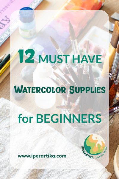 12 Must Have Watercolor Supplies for Beginners – iperartika What Should I Buy, Best Watercolor Paper, Beginning Watercolor, Beginner Watercolor, Best Watercolor Brushes, Teaching Watercolor, Basic Watercolor, Watercolor Supplies, Learn Watercolor Painting