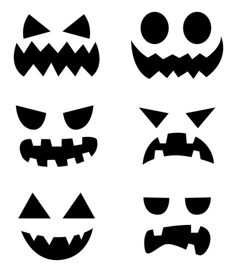 Printable Easy Pumpkin Carving Stencils Carving Pumpkin Templates, Silly Face Jack O Lantern, Easy Monster Pumpkin Carving, Easy Toddler Pumpkin Carving, Simple Halloween Pumpkin Carving, Pumpkin Carving For Kids Easy, Free Printable Pumpkin Faces, Simple Pumpkin Carving Ideas For Kids, Pumpkin Stencils Free Templates Easy