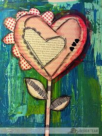 Good Morning My Friends, Heart Mixed Media, Heart Art Projects, The Art Sherpa, Journal D'art, Good Morning My Friend, Daily Diary, Cute Envelopes, Valentine Cards Handmade