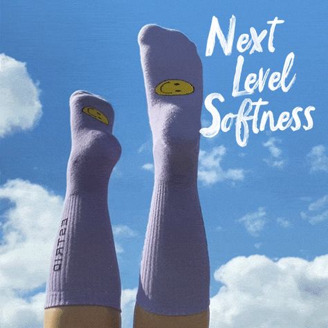 Sock Ads, Socks Campaign, Socks Ads, Vintage Sock Ads, Typo Socks, Blue Anti-odor Functional Socks, Next Level, Socks, ? Logo