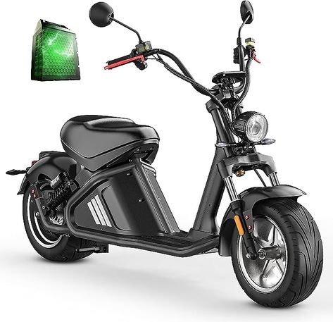 the 60v 40Ah larger capacity lithium battery, Eahora M2 electric motorcycle runs up to 50+Miles, fully charges within 4~6 hours, eahora M2 scooter has a long battery service life, high-end sealing technological. E Bicycle, Electric Moped, Off Road Motorcycle, Electric Motorcycle, Car Accessories, Bicycle, Electricity, Bike, Vehicles