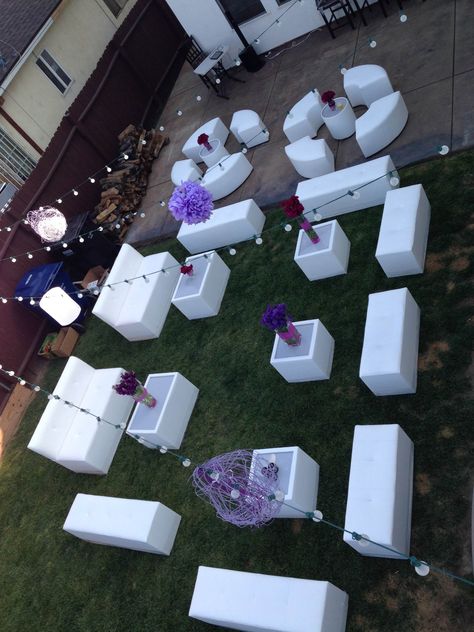 Lounge Party Ideas Decor Outdoor, Lounge Party Ideas Decor, Wedding Lounge Furniture, Corporate Events Decoration, Party Seating, Party Layout, Nightclub Design, Backyard Birthday, Wedding Lounge