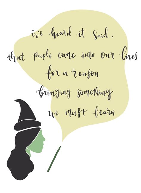 Wicked musical - art, fanart, tattoo, quotes, for good quote, broadway, aesthetic, wallpaper, elphaba, logo, drawings, gifts, stickers, defying gravity Elphaba Quotes, Wicked Quotes Musical, Wicked Musical Wallpaper, Broadway Aesthetic Wallpaper, Wicked Musical Tattoo, Wicked Drawings, Broadway Tattoos, Wicked Musical Quotes, Theater Quotes