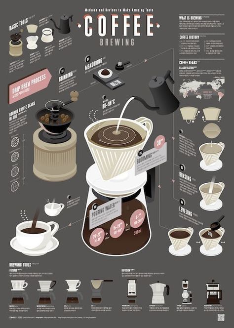 Creative Booklet Design, Coffee Infographic Design, Poster Kopi, Drink Reference, Coffee Shop Website, Coffee Chart, Coffee Process, Coffee Grain, Coffee Infographic