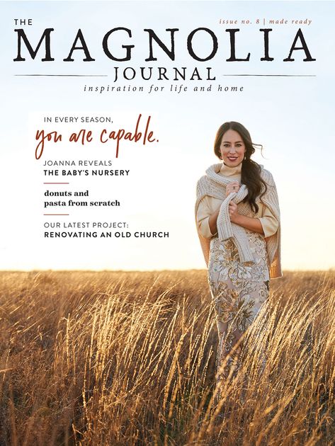 joanna-gaines-magnolia-journal-cover-fall-2018 Fixer Upper Tv Show, Magnolia Market Joanna Gaines, Pregnant At 40, Joanne Gaines, Gaines Fixer Upper, Joanna Gaines Farmhouse, Fixer Upper Joanna Gaines, Joanna Gaines Style, Magnolia Journal