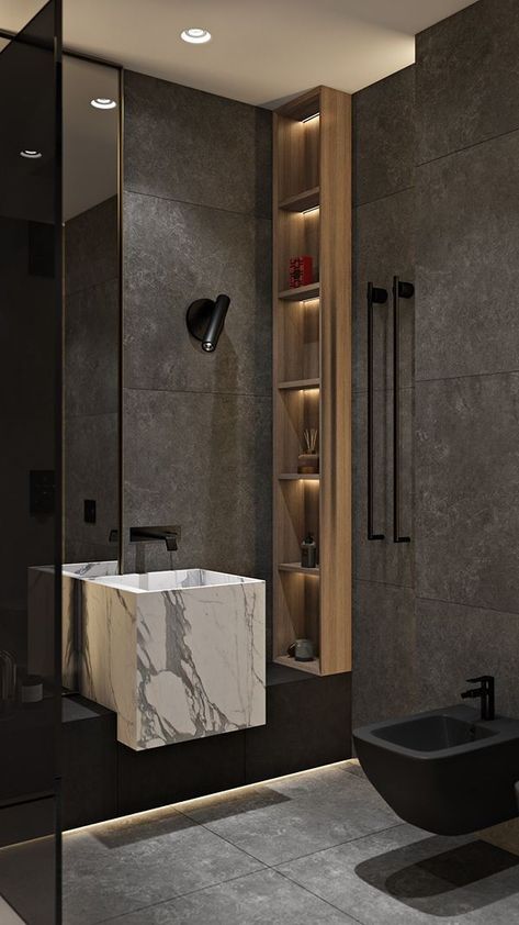 Design Interior Baie, Modern Small Bathrooms, Luxury Master Bathrooms, Washroom Design, Cheap Bathrooms, Decor Baie, Bathroom Design Inspiration, Bathroom Design Decor, Toilet Design