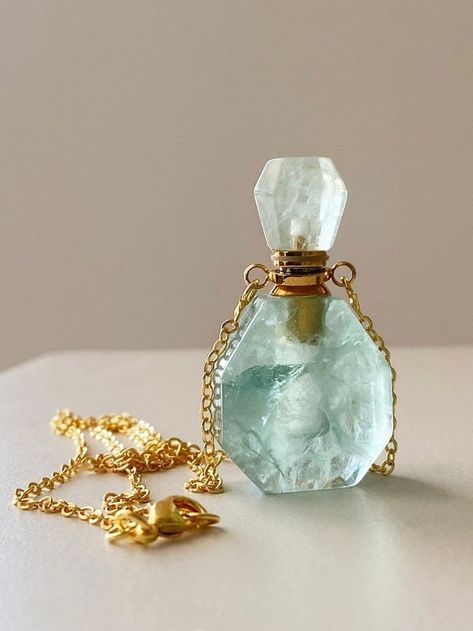 #luxury Fantasy Treasure, Emerald Jewelry Necklace, Aromatherapy Necklace, Essential Oil Necklace, Perfume Necklace, Angela Jones, Memorial Jewelry Ashes, Perfume Jewelry, Essential Oil Necklaces