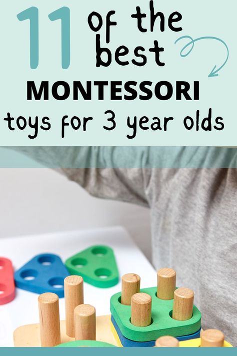 the best Montessori toys for toddlers. Your toddler will love these educational toys. I've rounded up the best educational toys for 3 year olds. 3 Year Montessori Toys, Montessori Toys 2-3, Montessori 3 Yrs Old, Montessori Activities 3 Year, Montessori Activities For 3 Year, One Year Old Activities, Best Montessori Toys, Diy Montessori Toys, Best Toddler Toys