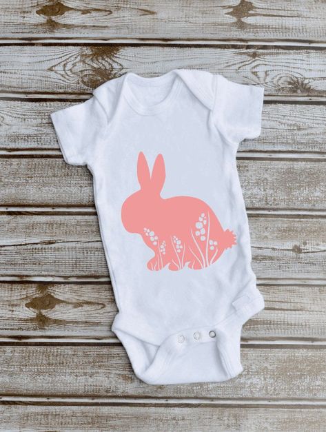 Easter Onesie, Baby Easter Outfit, Easter Outfit For Girls, Spring Svg, Baby Spring, Cricut Baby, Easter Baby, Bunny Bunny, Spring Bunny