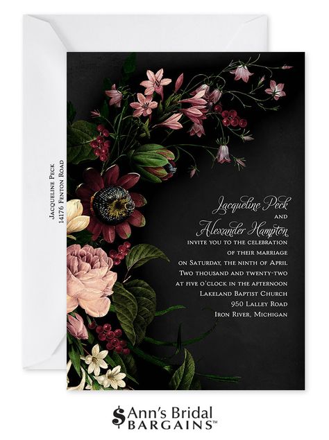 Black Maroon Pink Wedding, Black And Maroon Wedding Invitations, Mauve And Black Wedding, Macaron Branding, Black And Mauve Wedding, Maroon And Pink Wedding, Black And Maroon Wedding, Burgundy And Pink Wedding, Moody Floral Wedding