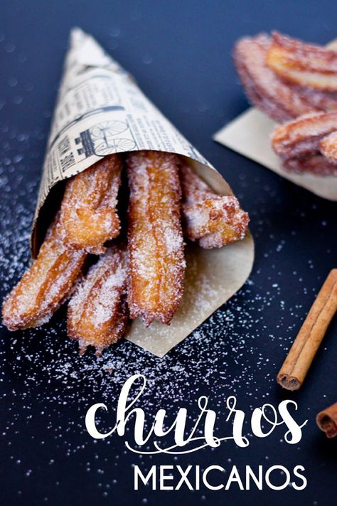 Best Churros Recipe, Frozen Banana Recipes, Auntie Anne, Homemade Churros, Churros Recipe, Mexico Food, Easy Banana Bread Recipe, Food Truck Design, Porto Rico