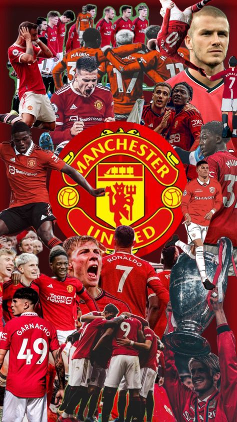 #manchester #manchesterunited #red #soccer #premierleague #ronaldo #rashford #beckham #davidbeckham #wallpaper Manchester Is Red, Manchester United Wallpapers Iphone, Football Man Utd, I Love Manchester, Manchester United Logo, United Wallpaper, Swag Wallpaper, Manchester United Team, Manchester United Wallpaper