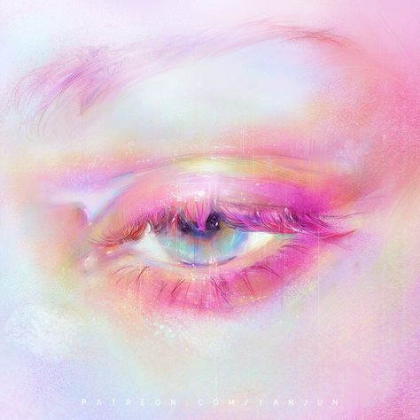 ArtStation - Eye pink, Yanjun Cheng Aesthetic Eyes, Arte Inspo, Ethereal Art, 판타지 아트, Dreamy Art, Eye Art, Eye Drawing, Art Tips, Game Assets