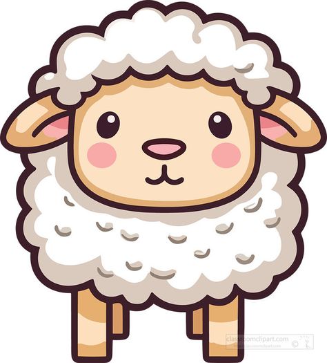 Farm Clipart, Free Clipart Downloads, Sheep Vector, Classroom Clipart, Illustration Clip Art, Cute Sheep, Animal Clipart, Spring Easter, Vector Clipart