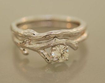 Twig Engagement Ring, Alternative Wedding Rings, Twig Ring, Leaf Engagement Ring, Branch Ring, Engagement Sets, Aquamarine Engagement Ring, Engagement Ring White Gold, Beautiful Engagement Rings