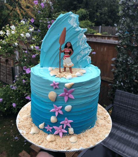 Moana Barbie Cake, Moana Tafiti Birthday Cake, Moana Cakes Ideas, Homemade Moana Birthday Cake, Birthday Cake Moana, Moana Themed Birthday Cake, Moana First Birthday Party Ideas, Moana Birthday Party Ideas Cake, Moana Birthday Cakes