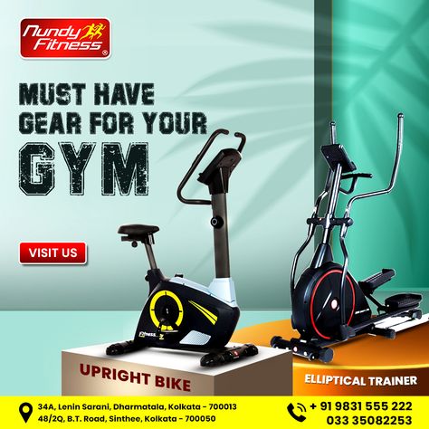 Busy schedule? No problem! Bring the gym to your home with our must-have gears from Nundy Fitness. Discover the convenience of our upright bike and elliptical trainer and keep your fitness on track, anytime.   #FitnessGoals #gymlife #kolkatagym #kolkatagymequipments #gym #equipment #gymequipment #gymmachines #machines #homegym #gymlife #gymsetup #reelsvideo #reelsfb #reelsviral #reels #reelsinstagram #reels2024 #reelitfeelit #instadaily #2024resolution #nundifitness Product Ads, Gym Setup, Elliptical Trainer, Gym Machines, Ad Creative, Busy Schedule, No Problem, Home Gym, You Fitness