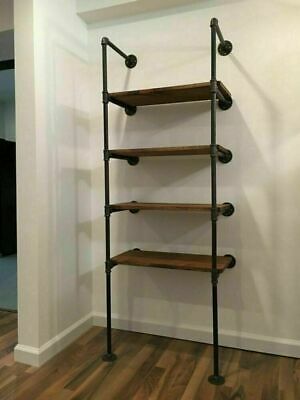 Open Shelving Diy, Pipe Shelf Diy, Vintage Industrial Interior, Iron Pipe Shelves, Kitchen Open Shelving, Shelving Diy, Diy Pipe Shelves, Industrial Floating Shelves, Pipe Desk