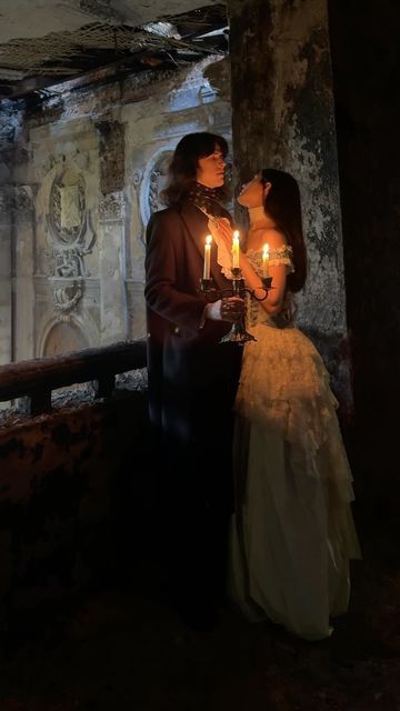 Vampire Wedding Aesthetic, Vampiric Wedding, Haunted Wedding, Victorian Gothic Wedding, Wlw Wedding, Dark Romantic Wedding, Gothic Wedding Theme, Vampire Wedding, Punk Wedding