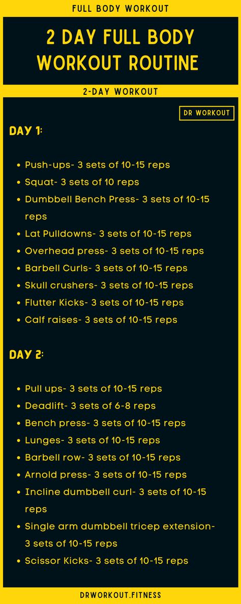 2 Day Full Body Workout Routine Two Day Full Body Workout Gym, Full Body 5 Day Workout, Friday Full Body Workout Gym, 2 Day Full Body Workout Gym, 2 Day Gym Split, 2 Day Full Body Workout Split, 2 Day Workout Plan Gym, 4 Day Full Body Workout Plan, 2 Day Workout Split