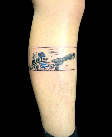 #r2d2 #starwars #tattoo #colortattoo C3po And R2d2 Tattoo, C3po Tattoo, R2d2 Tattoo, C3po And R2d2, Comic Book Tattoo, Star Wars Tattoo, Star Tattoos, Comic Styles, Color Tattoo