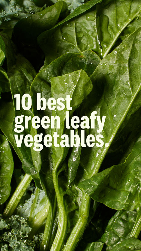 Our coveted leafy greens list and a few creative ways to consume more of these in your wellness routine! Leafy Greens List, Leafy Vegetables Recipes, Vegetables List, Green Leafy Vegetables, List Of Vegetables, Dark Leafy Greens, Leafy Vegetables, Wellness Routine, Greens Recipe