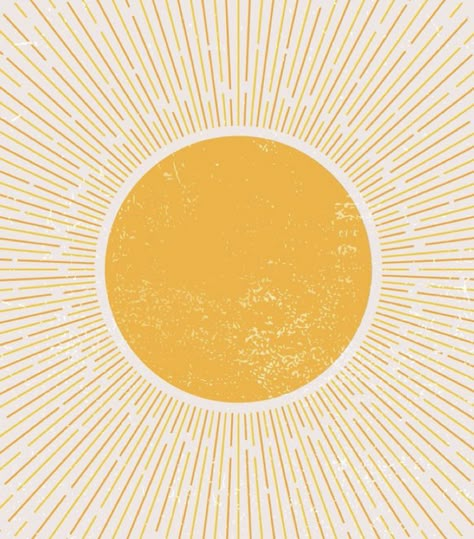 Sunburst Art, Hang Wall Decor, Sun Poster, Wall Decoration Painting, Mid Century Modern Poster, Sun Wall Art, Sun Illustration, Rise Art, Circle Print