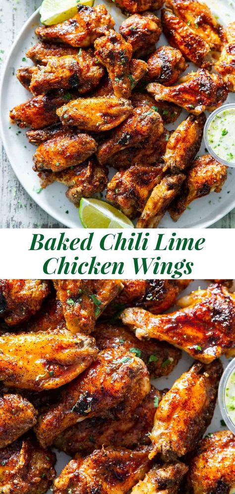 Chili Lime Chicken Wings, Lime Chicken Wings, Sweet And Spicy Chili, Paleo Running Momma, Chicken Lickin, Crispy Baked Chicken Wings, Chili Lime Chicken, Breaded Chicken Cutlets, Paleo Appetizers