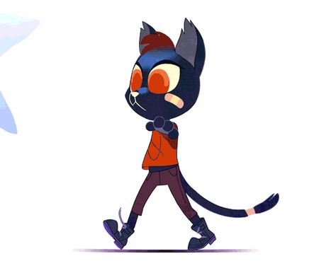 Night In The Woods, Cat Walking, Walk Cycle, Animation Tutorial, Animation Reference, 2d Animation, Cool Animations, A Cartoon, Animated Characters