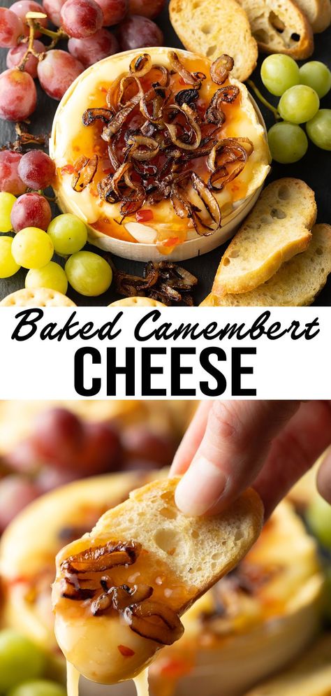 Try this easy appetizer - an impressive Baked Camembert Cheese recipe that’s easy to make with only 4 ingredients! Camembert Cheese Recipes Appetizers, Camamber Cheese Baked Recipe, Recipe Using Brie Cheese, Camembert Cheese Recipes, Baked Camembert Recipe, Camembert Recipes, Cheese Recipes Appetizers, Sweet Appetizer, Baked Camembert