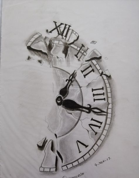 Time Theme Tattoo, Time Is Limited Tattoos, Your Time Is Limited Tattoo, Pearl Jam Tattoo, Jam Tattoo, Bridget Satterlee, Skull Sleeve Tattoos, Skull Sleeve, Clock Tattoo Design