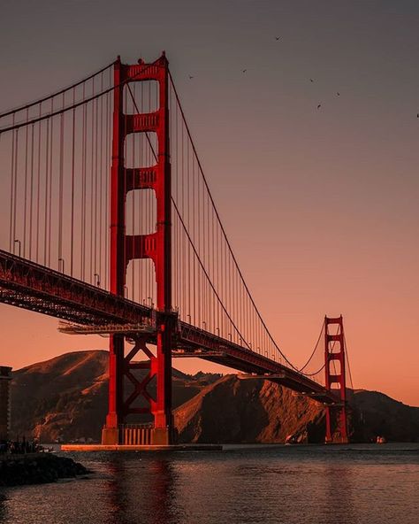 SAN FRANCISCO|Travel community on Instagram: “Golden Gate 🌉 📷Amazing   shot by @90s_hector ⠀ Follow our account about life in Paris @pariscityworld ! New photos every day! ✨🔝⠀⠀ ⠀ ⠀ 🌌Mark…”   #sanfrancisco America California, Life In Paris, San Francisco Girls, San Francisco Photos, San Francisco Golden Gate Bridge, Sierra Nevada Mountains, San Francisco City, San Francisco Travel, California Love