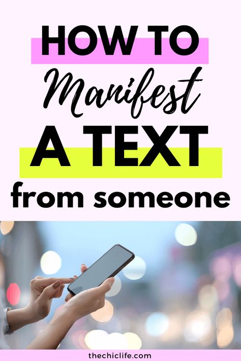 Click for my simple 2 step process to manifest a text from anyone fast! Want to manifest someone texting you? Whether you want a text from your crush, your boyfriend, your girlfriend, your best friend, or someone else - you've got to try these 2 steps! #highvibes #lawofattraction #manifestation #manifest #lawofvibration Manifest Someone, I Manifest, What Do You Feel, Feeling Excited, Law Of Attraction Tips, Manifestation Law Of Attraction, Visual Learners, 2 Step, Good Energy